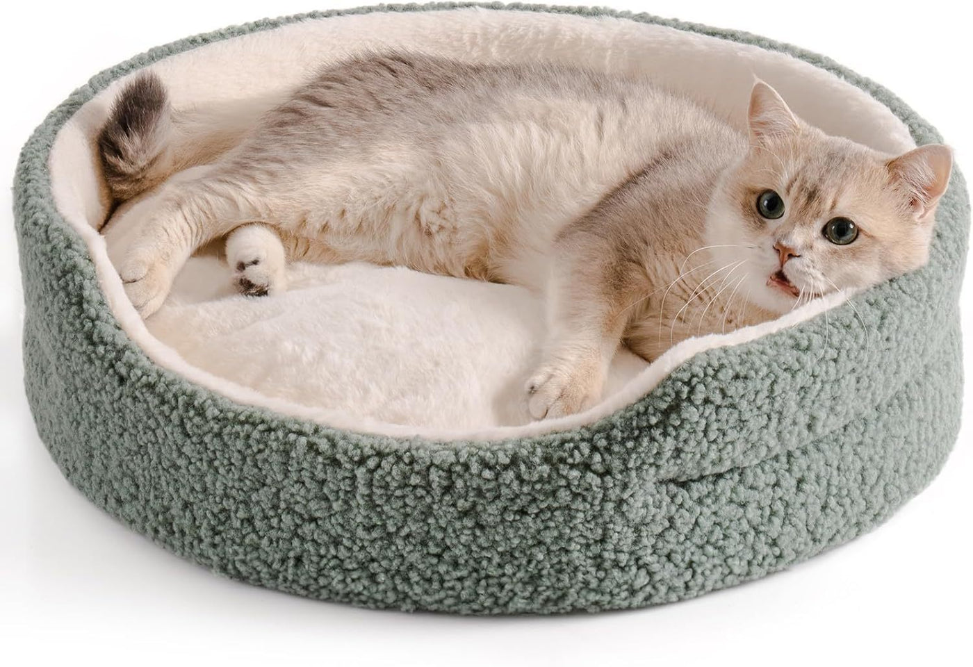 Pet Bed – Washable Round Plush Bed for Cats & Small Dogs