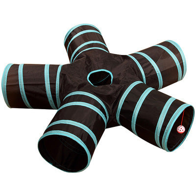 Pet Tunnel – Foldable Multi-Channel Cat & Dog Play Tent