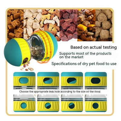Food Dispensing Dog Toy – Interactive Tumbler Puzzle Feeder
