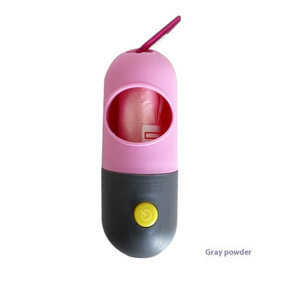 Pet Waste Bag Dispenser – LED Light Poop Bag Holder for Dogs & Cats