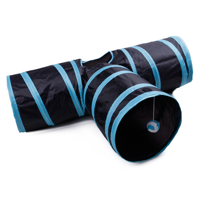 Pet Tunnel – Foldable Multi-Channel Cat & Dog Play Tent