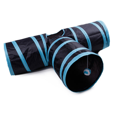 Pet Tunnel – Foldable Multi-Channel Cat & Dog Play Tent