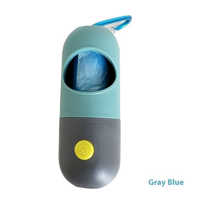 Pet Waste Bag Dispenser – LED Light Poop Bag Holder for Dogs & Cats