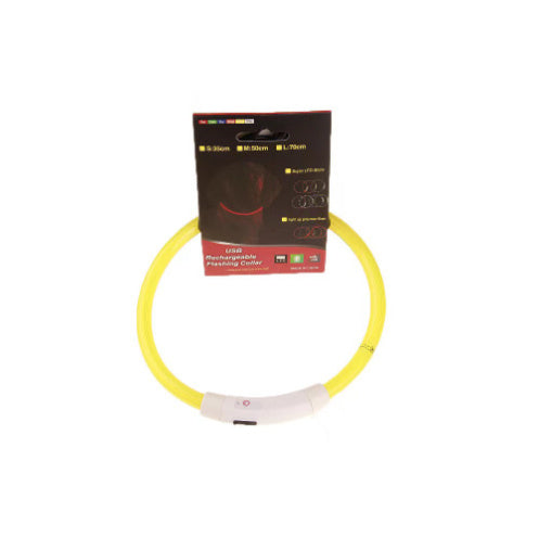Dog Safety Collar – USB Rechargeable LED Light Up Collar for Night Walking