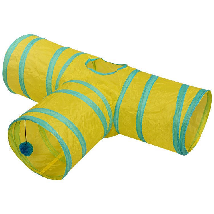 Pet Tunnel – Foldable Multi-Channel Cat & Dog Play Tent
