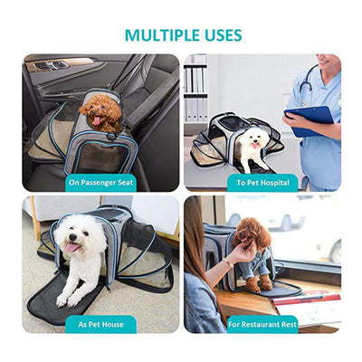 Cat Carrier Airline Approved – Expandable Foldable Pet Travel Bag