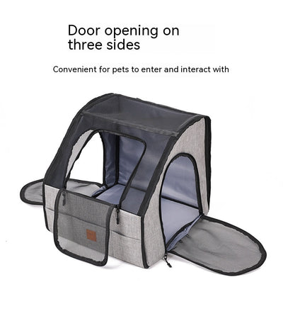 Portable Pet Car Carrier – Travel Cage & Nest for Dogs