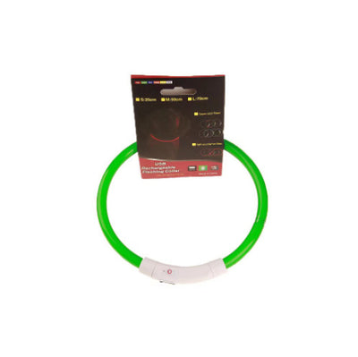 Dog Safety Collar – USB Rechargeable LED Light Up Collar for Night Walking
