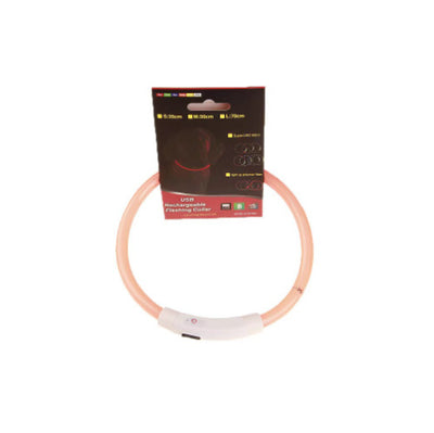 Dog Safety Collar – USB Rechargeable LED Light Up Collar for Night Walking