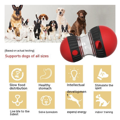 Food Dispensing Dog Toy – Interactive Tumbler Puzzle Feeder