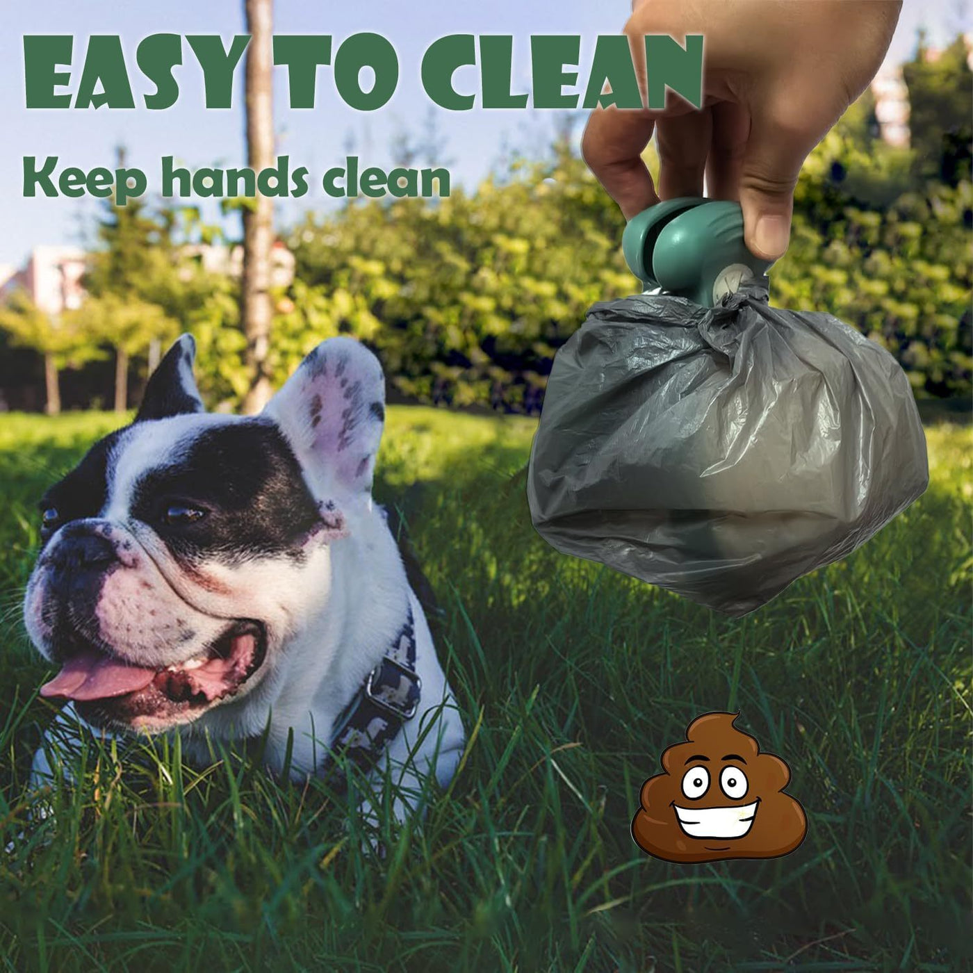 Dog Pooper Scooper – Portable Handheld Waste Picker with Bag Holder