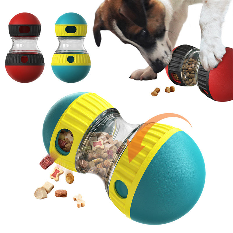 Food Dispensing Dog Toy – Interactive Tumbler Puzzle Feeder