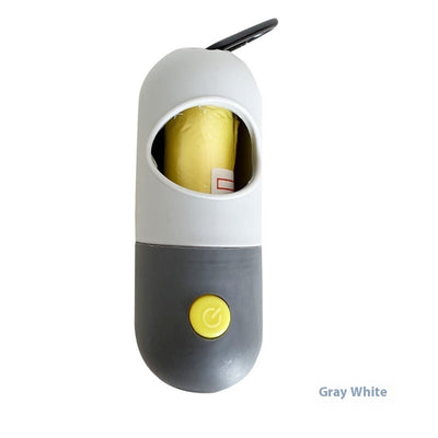 Pet Waste Bag Dispenser – LED Light Poop Bag Holder for Dogs & Cats