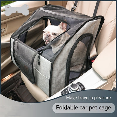 Portable Pet Car Carrier – Travel Cage & Nest for Dogs