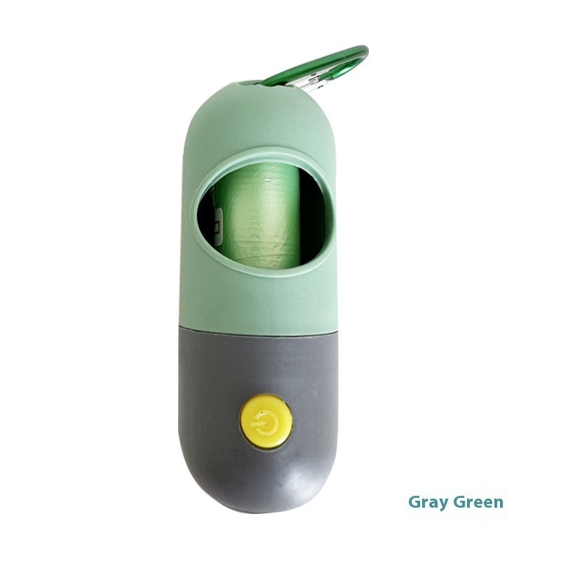 Pet Waste Bag Dispenser – LED Light Poop Bag Holder for Dogs & Cats